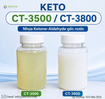 Nhựa Ketone-Aldehyde Gốc Nước KETO CT-3500 / CT-3800 – Tăng Bám Dính, Khô Nhanh, Màu Đẹp Cho Hệ Nước